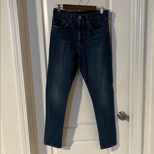 Men's Levi Strauss Dark Blue Straight Jeans